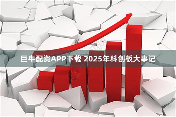 巨牛配资APP下载 2025年科创板大事记